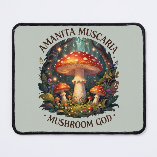Item preview, Amanita Muscaria Mushroom God Fantasy Art T-Shirt Design vol 2 designed and sold by GoGreenlove.