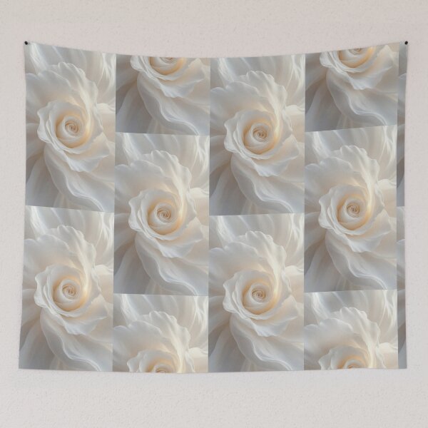 Item preview, Soft White Rose Macro Soft Creamy Glow Spiral designed and sold by Hey! your search is end here.