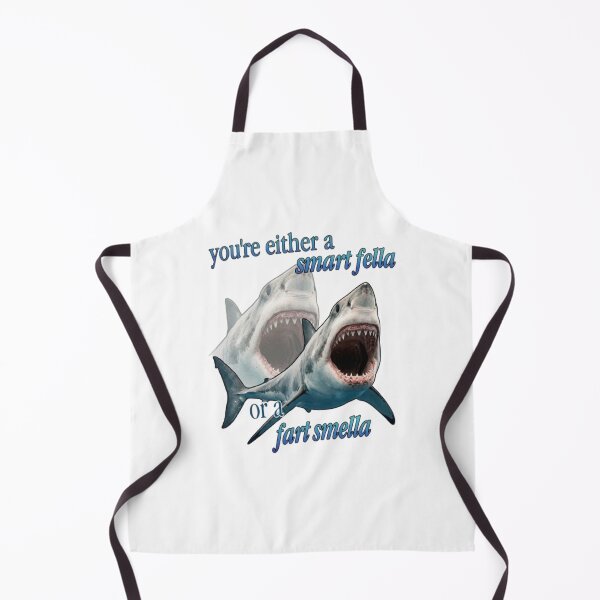 Item preview, Smart Fella Fart Smella Funny Shark Quote Meme designed and sold by My-Hoodies.