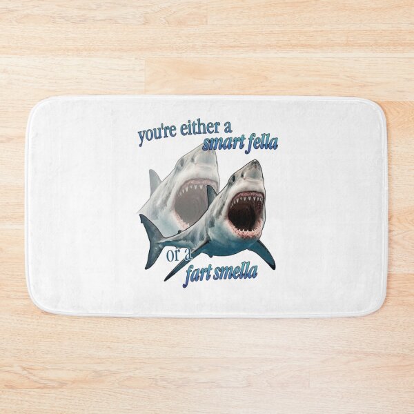 Item preview, Smart Fella Fart Smella Funny Shark Quote Meme designed and sold by My-Hoodies.