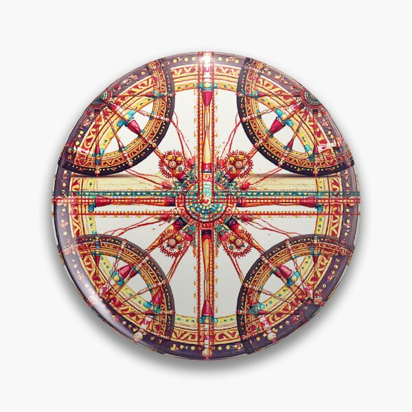 Item preview, psychedelic mandala designed and sold by Hen-C-Art.