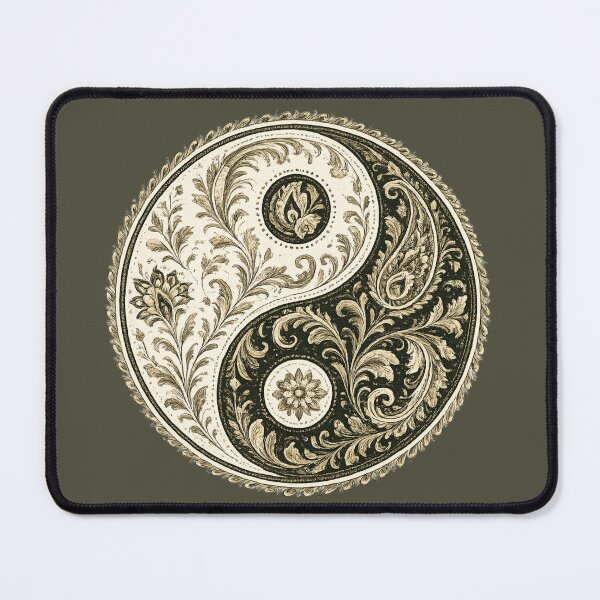 Item preview, Vintage Botanical Paisley Yin Yang designed and sold by rimmatv.