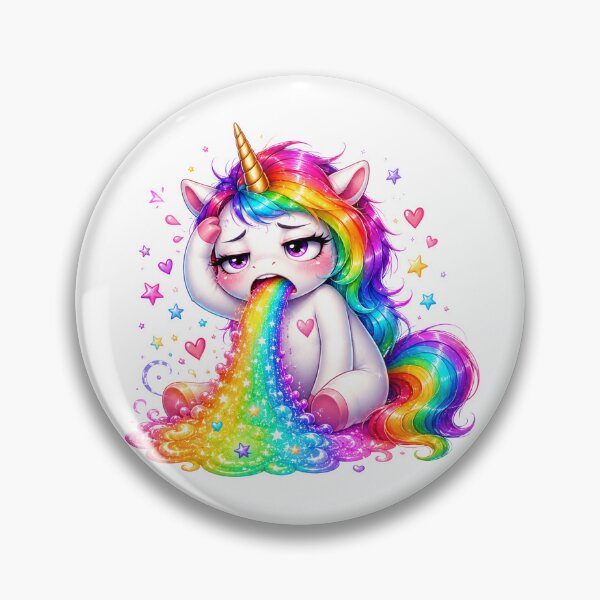 Item preview, I Vomit Rainbows Because It’s Monday Unicorn designed and sold by Tinosshop.