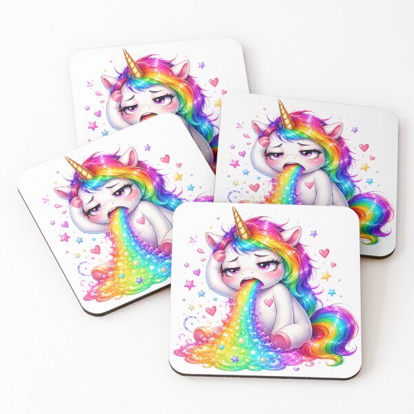 Item preview, I Vomit Rainbows Because It’s Monday Unicorn designed and sold by Tinosshop.