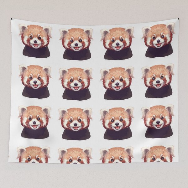Item preview, Adorable Chibi Red Panda Cartoon designed and sold by AhiraDesign.