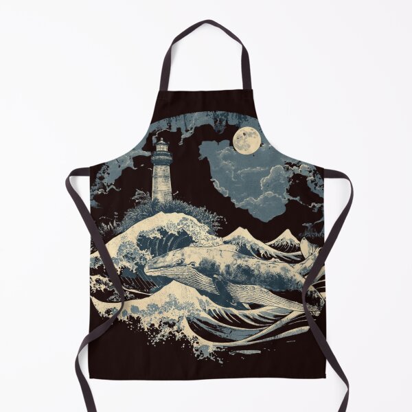 Item preview, Vintage Whale Lighthouse T-Shirt | Ocean Adventure Nautical Graphic | Moonlit Sea Waves Retro Marine Wildlife Design designed and sold by Vvmd.