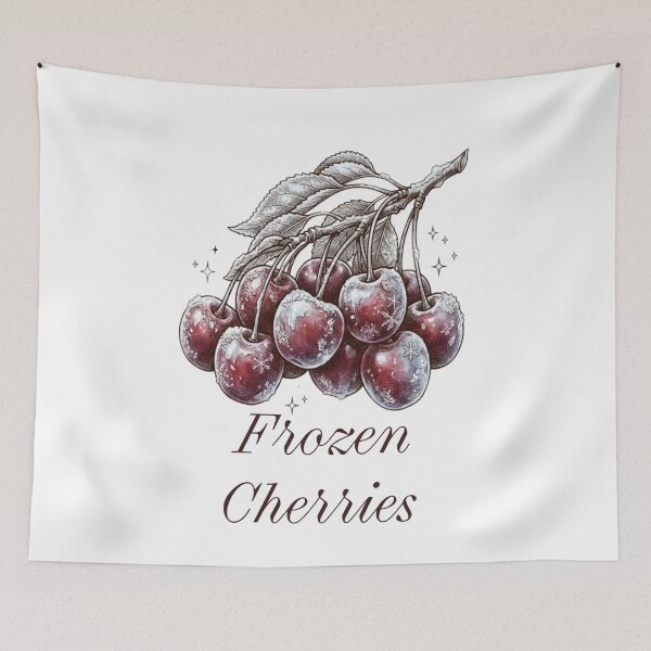 Item preview, Vintage Frozen Cherries Illustration - Cozy Botanical designed and sold by Cozy Aesthetic design .