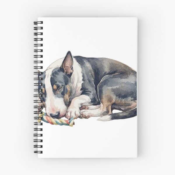 Item preview, Sleeping Watercolor Bull Terrier designed and sold by TheMagicIcon.