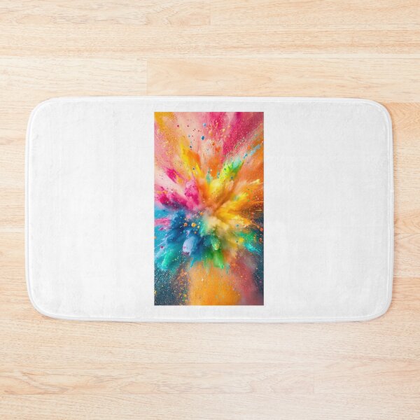 Item preview, ​Vibrant Rainbow Color Splash Powder Explosion Art designed and sold by Hey! your search is end here.