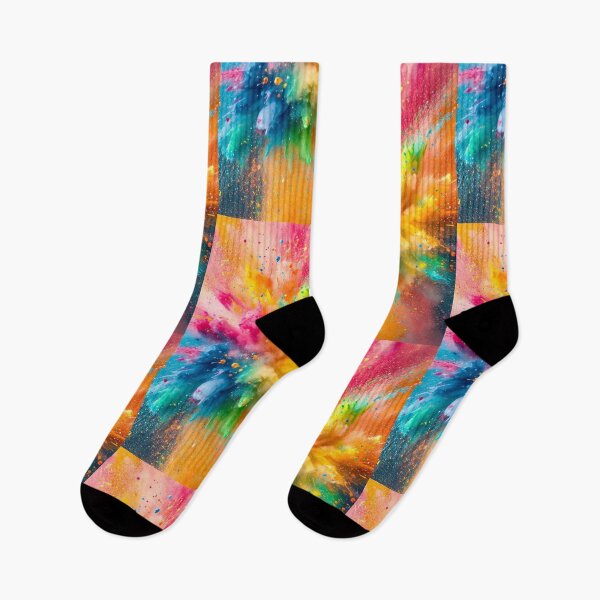 Item preview, ​Vibrant Rainbow Color Splash Powder Explosion Art designed and sold by Hey! your search is end here.