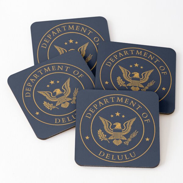 Item preview, Department of Delulu Fake Government Seal T-Shirt designed and sold by HappyDoodle11.