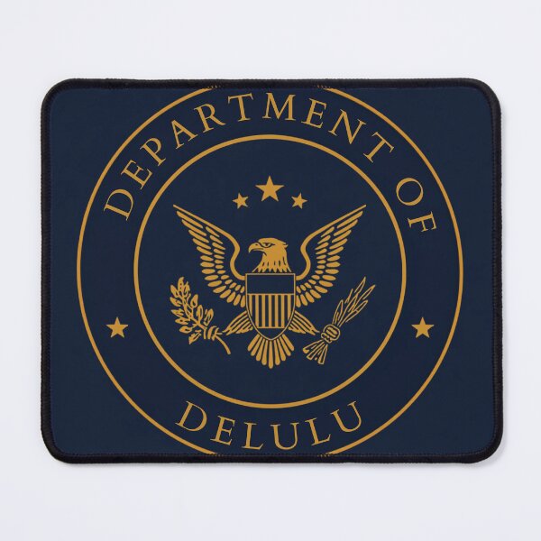 Item preview, Department of Delulu Fake Government Seal T-Shirt designed and sold by HappyDoodle11.