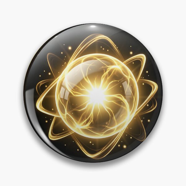 Item preview, Golden Plasma Sphere   Luxury Science Symbol designed and sold by simaso.