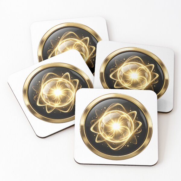 Item preview, Golden Plasma Sphere   Luxury Science Symbol designed and sold by simaso.