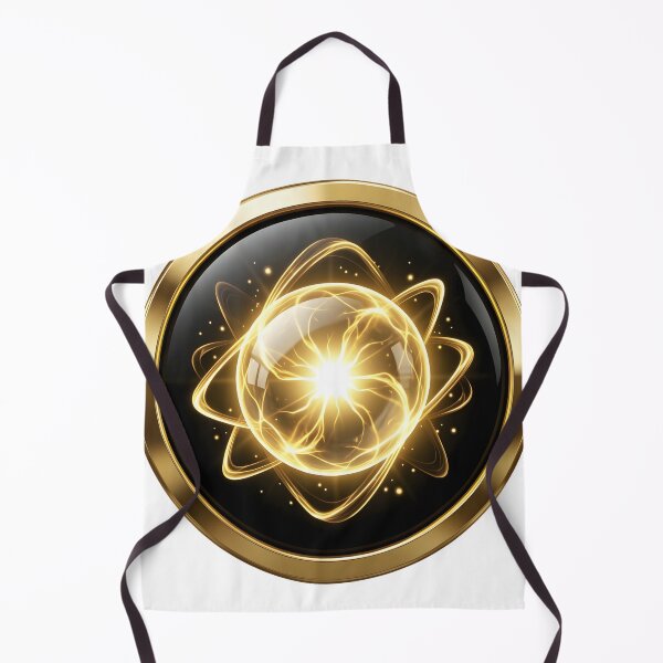 Item preview, Golden Plasma Sphere Luxury Science Symbol designed and sold by simaso.
