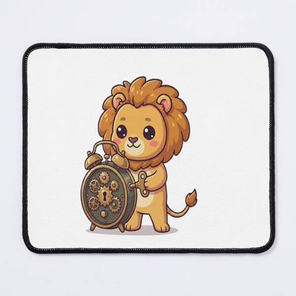 Item preview, Cute Lion Winding Alarm Clock designed and sold by Ella_Sketch.