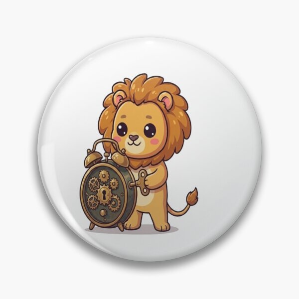 Item preview, Cute Lion Winding Alarm Clock designed and sold by Ella_Sketch.