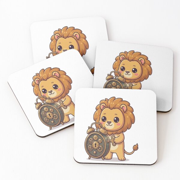 Item preview, Cute Lion Winding Alarm Clock designed and sold by Ella_Sketch.