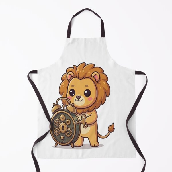 Item preview, Cute Lion Winding Alarm Clock designed and sold by Ella_Sketch.