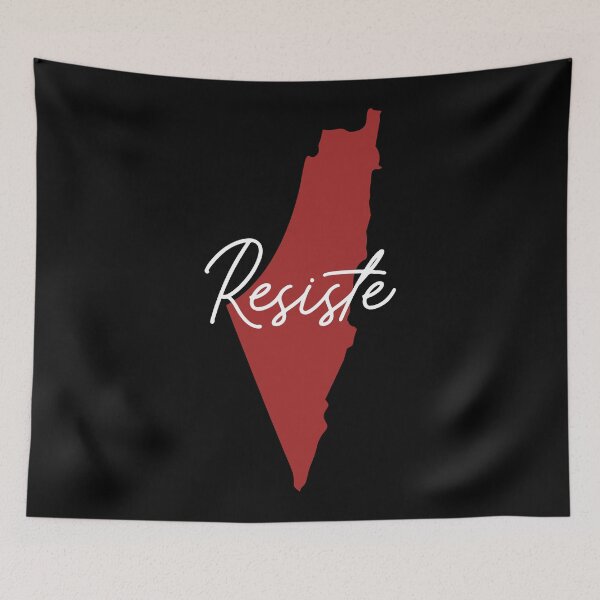 Item preview, PALESTINE MAP RESIST CURSIVE designed and sold by qalback.