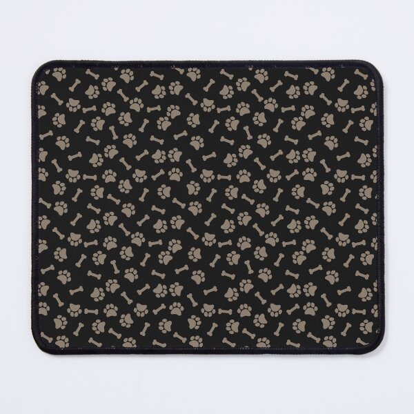 Item preview, Black And Taupe Dog Paw And Bone Pattern designed and sold by pattern-archive.
