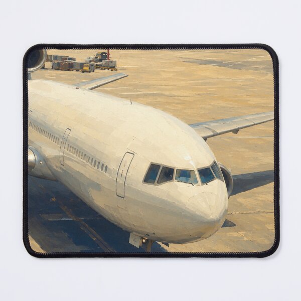 Item preview, Classic Trijet Passenger Airliner at Airport Apron Illustration designed and sold by EMairplanes.