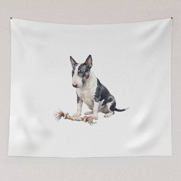 Item preview, Watercolor Bull Terrier sitting designed and sold by TheMagicIcon.