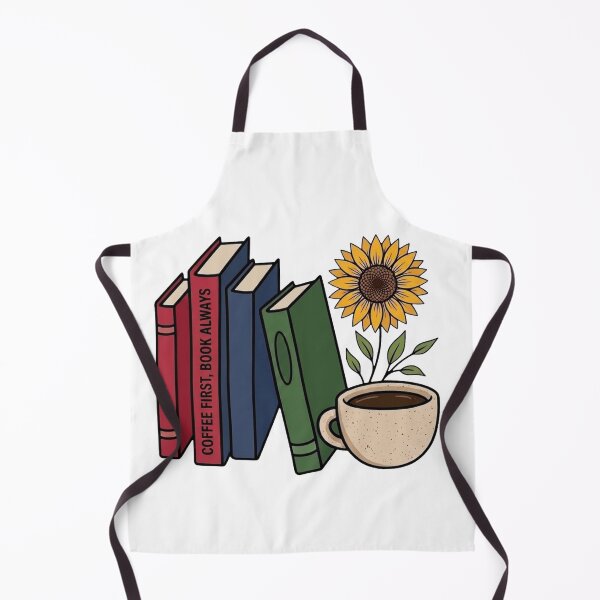 Item preview, Coffee First Book Always | Cozy Reading Cottagecore Books & Coffee Floral Illustration | Book Lover Aesthetic Design designed and sold by TheDigitalArtisianHub.