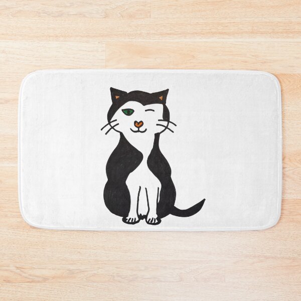 Item preview, Cute One-Eyed Cat designed and sold by SueGhoshArt.
