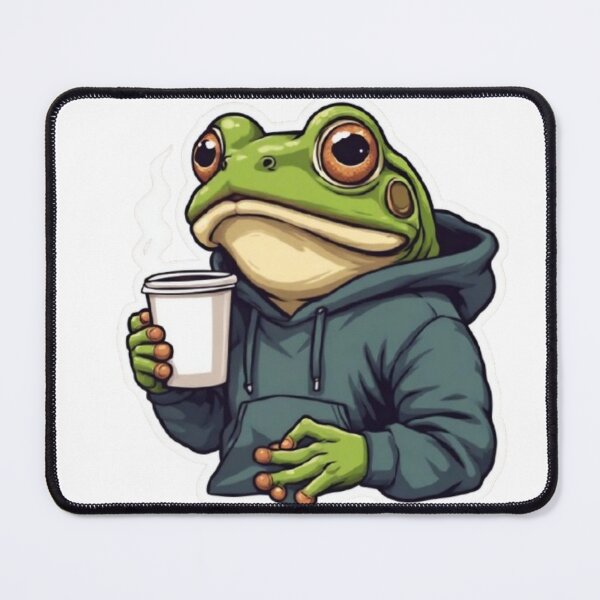 Item preview, Frog With Coffee designed and sold by VelvetDoods.