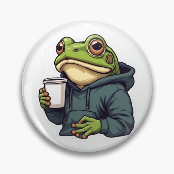 Item preview, Frog With Coffee designed and sold by VelvetDoods.