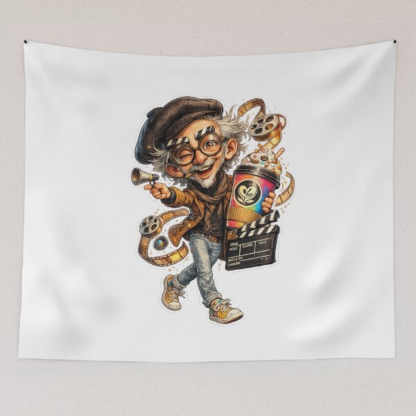 Item preview, Funny Film Director designed and sold by AlexLineArt.