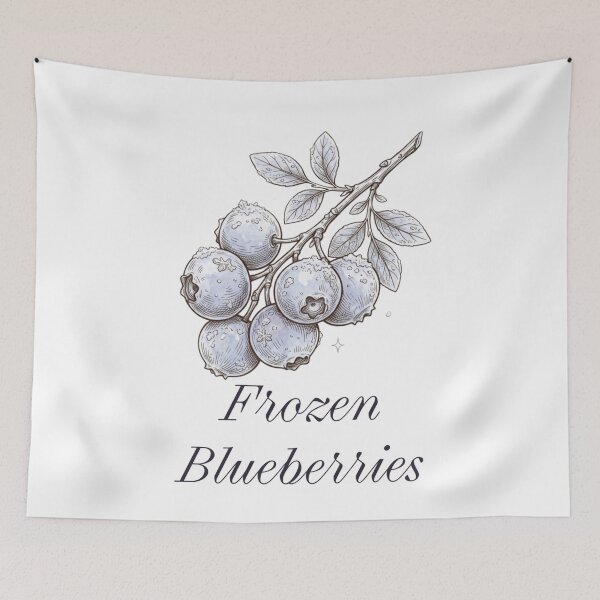 Item preview, Vintage Frozen Blueberries Illustration - Cozy Botanical designed and sold by Cozy Aesthetic design .