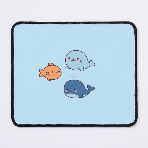 Item preview, Mini Kawaii Ocean Animals Group Minimalist Sticker designed and sold by sillyweas.
