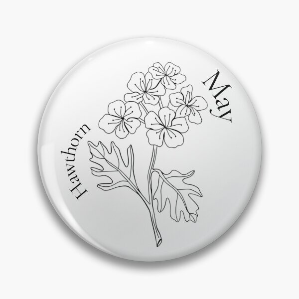 Artikelvorschau, Geburtsblume - Mai (Weißdorn) entworfen und verkauft von dragonteastudio.