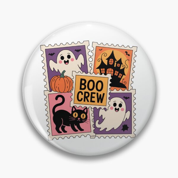 Item preview, Boo Crew Cute Halloween Ghost Cat Pumpkin designed and sold by Nzgiftsandmore.