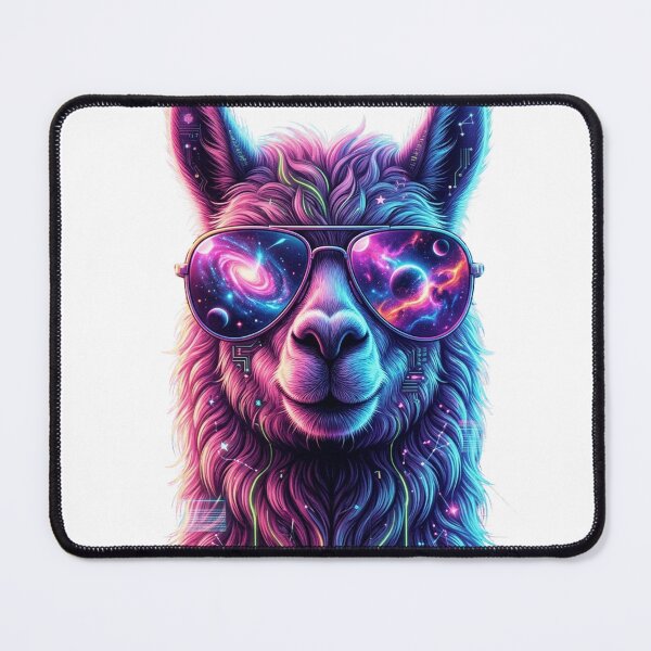 Item preview, CP-001 | Quantum Llama | Neon Cyberpunk Space Animal designed and sold by D4NC1G3R.