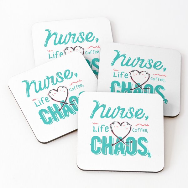 Item preview, Nurse Life Coffee Chaos Compassion  designed and sold by HappyDoodle11.