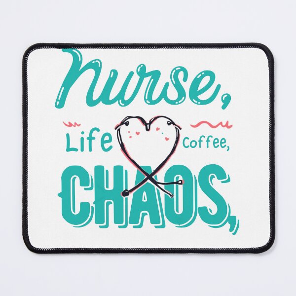 Item preview, Nurse Life Coffee Chaos Compassion  designed and sold by HappyDoodle11.
