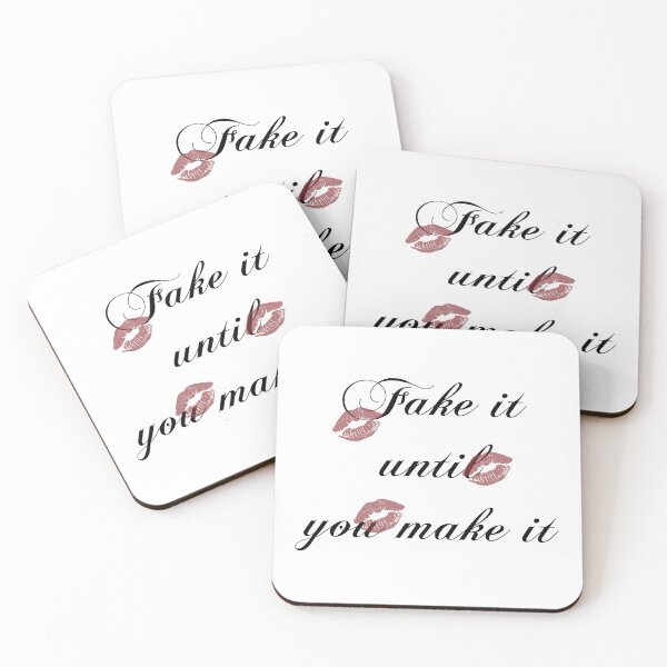 Item preview, Fake It Until You Make It | Bold Motivation Quote Design designed and sold by designsoftinaa.