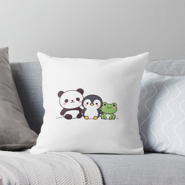 Item preview, Mini Kawaii Zoo Friends Panda Penguin Frog Sticker designed and sold by sillyweas.