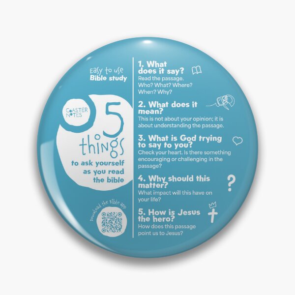 Item preview, Easy to Use bible study - 5 Things to ask designed and sold by blurbox.