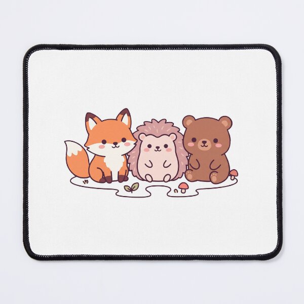Item preview, Mini Kawaii Forest Friends Minimalist Sticker designed and sold by sillyweas.