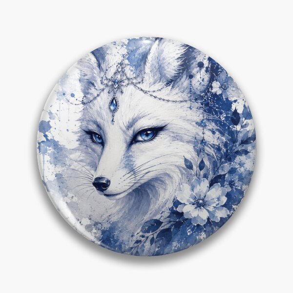 Item preview, Mystical Blue Crystal Fox Art designed and sold by 0606PM.