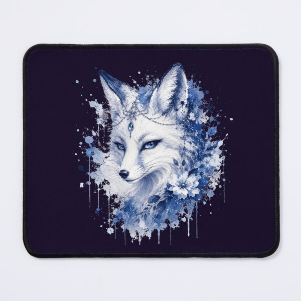 Item preview, Mystical Blue Crystal Fox Art designed and sold by 0606PM.