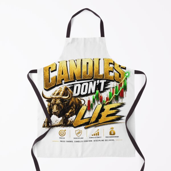 Item preview, Candles Don't Lie | Forex Trading Bull Market Typography designed and sold by PipForgeStudio .
