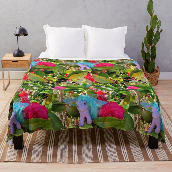 Item preview, High Flier Pony Among Vibrant Camellia Blooms designed and sold by CelticValkyrie.