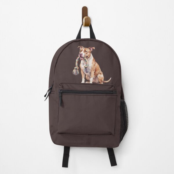 Item preview, Watercolor American Pitbull sitting designed and sold by TheMagicIcon.