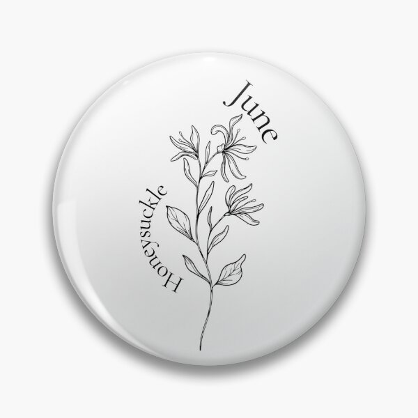 Artikelvorschau, Geburtsblume - Juni (Geißblatt) entworfen und verkauft von dragonteastudio.