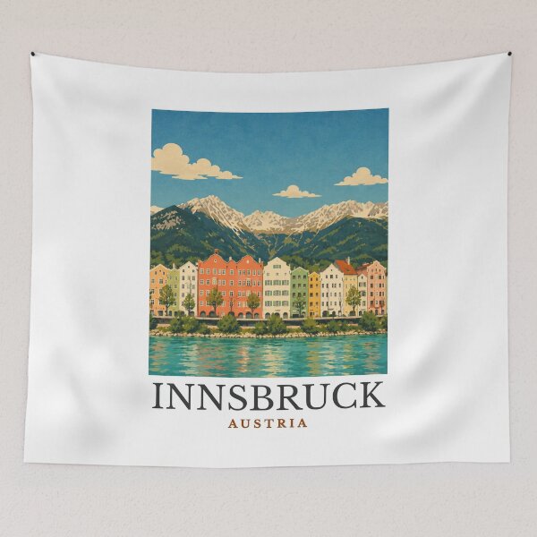 Aperçu de l'œuvre Innsbruck - Autriche créée et vendue par GoodOldVintage.